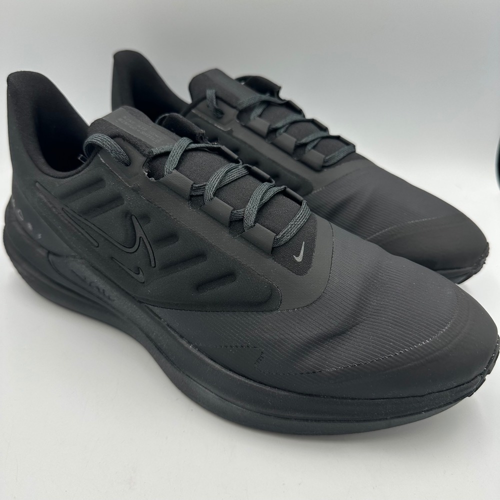 Nike‎ Air Winflo Shield Men 13 Triple Black Weatherized Running Shoes DM1106-007 - Picture 14 of 15
